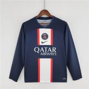 Paris Saint Germain 22/23 Home Navy PSG LS Soccer Jersey Football Shirt