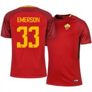 Roma Home 2017/18 Emerson Palmieri #33 Soccer Jersey Shirt