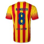 13-14 Barcelona #8 A.INIESTA Away Soccer Jersey Shirt