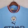 Manchester City 22/23 Home Blue Soccer Jersey Long Sleeve Football Shirt