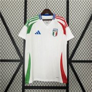 UEFA Euro 2024 Italy Football Shirt Away White Soccer Jersey