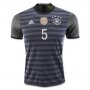 Germany Away 2016 HUMMELS #5 Soccer Jersey