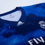 18-19 Real Madrid EA Sports Blue Long Sleeve Jerseys Shirt