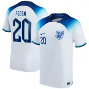 England World Cup 2022 Home Kit FODEN Soccer Shirt White Football Shirt