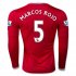 Manchester United LS Home 2015-16 MARCOS ROJO #5 Soccer Jersey