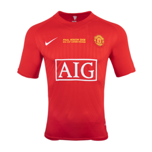 07-08 MANCHESTER UNITED RETRO HOME SOCCER JERSEY SHIRT