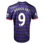 12/13 Arsenal #9 Podolski Away Soccer Jersey Shirt