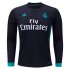 Real Madrid Away 2017/18 Black LS Soccer Jersey Shirt