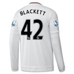 Manchester United LS Away 2015-16 BLACKETT #42 Soccer Jersey