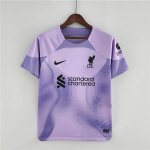 22/23 Liverpool Goalkeeper Purple Soccer Jersey Football Shirt