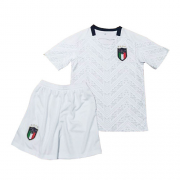 Kids Italy 2019-20 Away White Soccer Kit(Shirt+Shorts)
