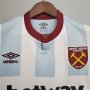 West Ham United 21-22 Away White Soccer Jersey Football Shirt