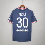 Paris Saint Germain 21-22 Home Navy PSG Messi #30 Soccer Jersey Football Shirt