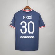 Paris Saint Germain 21-22 Home Navy PSG Messi #30 Soccer Jersey Football Shirt