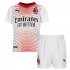 Kids AC Milan 20-21 Away White Soccer Suits (Shirt+Shorts)