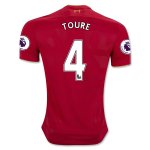 Liverpool Home 2016-17 TOURE 4 Soccer Jersey Shirt