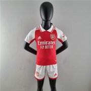 22/23 Arsenal Kids Home Red Jersey Kit (Shirt+Shorts)