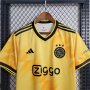 Ajax 23/24 Away Yellow Soccer Jersey Football Shirt