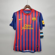 Barcelona FC 11-12 Retro Blue&Red Soccer Jersey Football Shirt