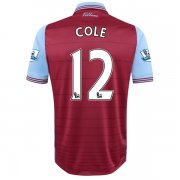 Aston Villa 2015-16 Home COLE #12 Soccer Jersey