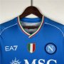 Napoli 23/24 Football Shirt Home Blue Soccer Shirt