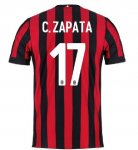 AC Milan Home 2017/18 C.Zapata #17 Soccer Jersey Shirt