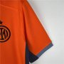 23/24 Inter Milan Away Orange Soccer Jersey Football Shirt