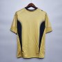 2006 World Cup Champion Italy Golden Retro Soccer Jersey Football Shirt