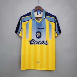 95-97 CHELSEA RETRO AWAY YELLOW SOCCER SHIRT JERSEY