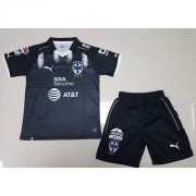 Kids Monterrey Third 2017/18 Black Soccer Kits (Shirt+Shorts)