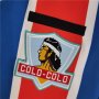 Colo-Colo Retro Soccer Jersey 1986 Away Red&Blue Football Shirt