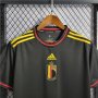 2022 Belgium Away Black Soccer Shirt Soccer Jersey