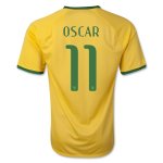 2014 Brazil #11 OSCAR Home Yellow Jersey Shirt