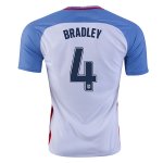 USA Home 2016 BRADLEY #4 Soccer Jersey