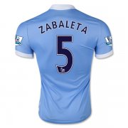 Manchester City Home 2015-16 ZABALETA #5 Soccer Jersey