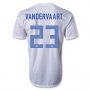 2013 Netherlands #23 VAN DER VAART Away White Jersey Shirt