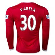 Manchester United LS Home 2015-16 VARELA #30 Soccer Jersey