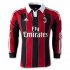 12-13 AC Milan Home Long Sleeve Soccer Jersey Shirt