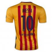 Barcelona Away 2015-16 MESSI 10 Soccer Jersey Yellow