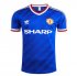 1986 MANCHESTER UNITED AWAY BLUE RETRO SOCCER JERSEY SHIRT