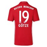 Bayern Munich Home 2016-17 GOTZE 19 Soccer Jersey Shirt