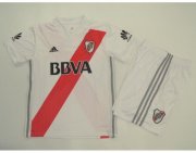 Kids River Plate Home 2017/18 Soccer Kits(Shirt+Shorts)