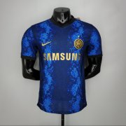 Inter Milan 21-22 Home Blue Soccer Jersey Football Shirt (Player Version)