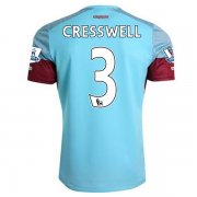 West Ham Away 2015-16 CRESSWELL #3 Soccer Jersey