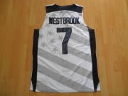 2012 Olympic Team USA Russell Westbrook #7 White Jersey