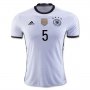 Germany Home 2016 HUMMELS #5 Soccer Jersey