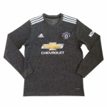 20-21 Manchester United Away Black Long Sleeve Soccer Jersey Shirt