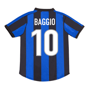 BAGGIO #10 Inter Milan 99/00 Home Retro Football Shirt