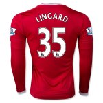 Manchester United LS Home 2015-16 LINGARD #35 Soccer Jersey