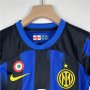 KIDS INTER MILAN 23/24 HOME BLUE FOOTBALL KIT(Shirt+Shorts)